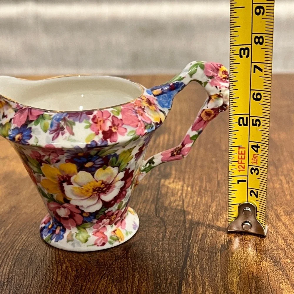 Royal Crown Pasadena Melody Chintz Creamer‎ Floral Tea Party Cottagecore Vintage